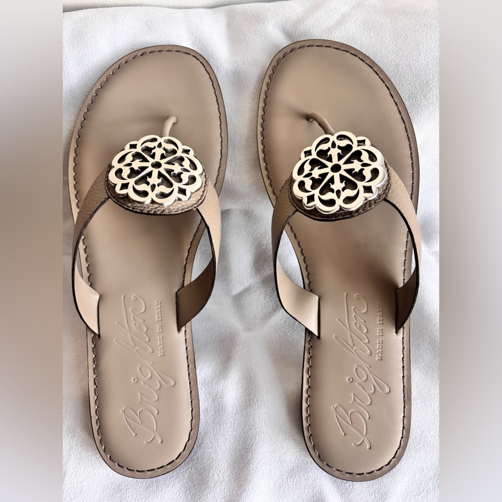 GORGEOUS Brighton Alice Beechwood Thong Sandal Size 10 M